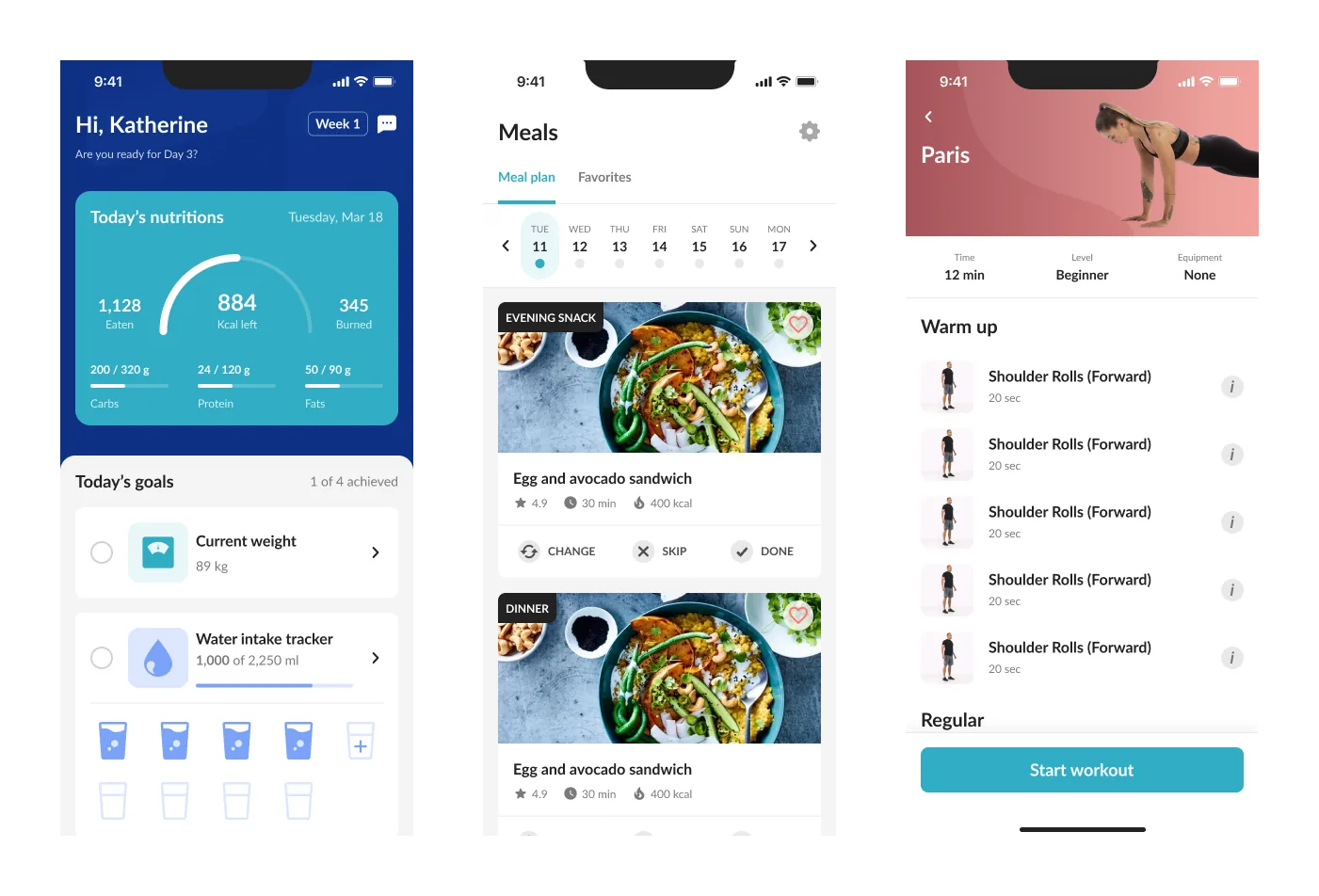 2021 mobile interface — before redesign